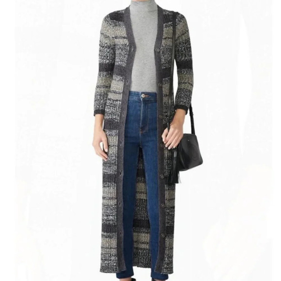 Free People Sweaters - Free People Cozy Up Striped Cardigan size small/petite